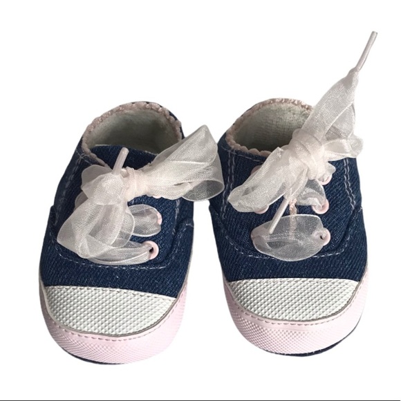 Carter's Chambray Sneaker Crib Shoes - Picture 5 of 14